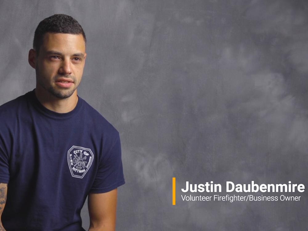 Justin has learned a lot from his time as a volunteer with Rittman and carries over the department’s “We’ll Get It Done” mentality to his own business.